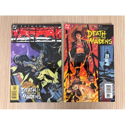 116 - BATMAN: DEATH AND THE MAIDENS. #1 - 9. Complete Series. DC Comics 2003