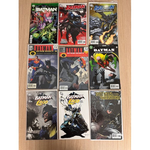 125 - BATMAN COMICS JOB LOT/BUNDLE. 40 comics various decades, includes some minor keys and #1's.