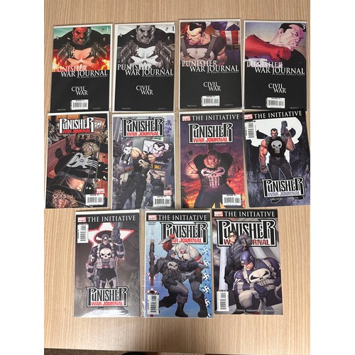 128 - PUNISHER WAR JOURNAL Collection of comics. Marvel Comics 2006. 11 Comics in total. Most bagged & Boa... 