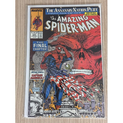 134 - 5 x AMAZING SPIDER-MAN Comics - #325, 326 (x2), 329, & 330. Marvel Comics 1989/90. FN Condition.