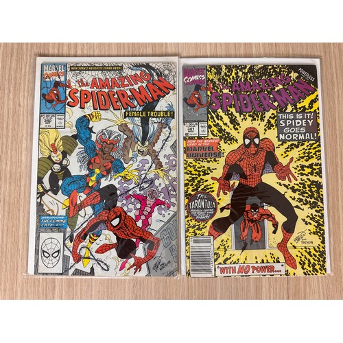 136 - AMAZING SPIDER-MAN #340 & 341. Marvel Comics 1990. VFN Condition.