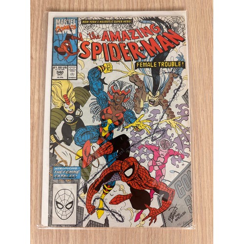 136 - AMAZING SPIDER-MAN #340 & 341. Marvel Comics 1990. VFN Condition.