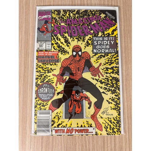 136 - AMAZING SPIDER-MAN #340 & 341. Marvel Comics 1990. VFN Condition.