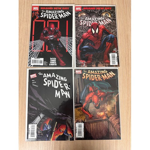 139 - AMAZING SPIDER-MAN - #548, 553, 578 & 581. Marvel Comics 2008 onwards. VFN Condition.