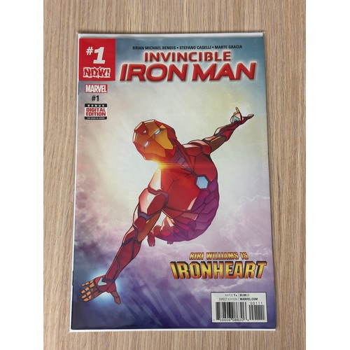 150 - INVINCIBLE IRON MAN #1. First cover appearance of Riri Williams as Ironheart. Marvel Comics 2017. NM... 