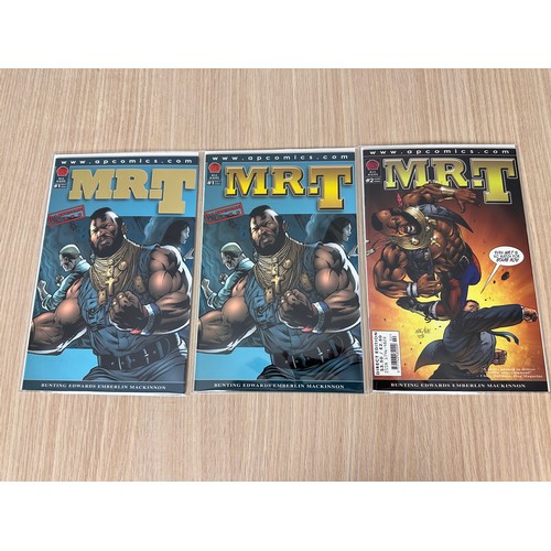 154 - MR T Comics 2 x #1 including First print and Metallic Gold cover, Plus #2. 3 Comics in total;. AP Co... 