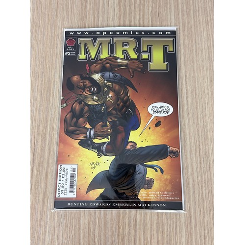 154 - MR T Comics 2 x #1 including First print and Metallic Gold cover, Plus #2. 3 Comics in total;. AP Co... 