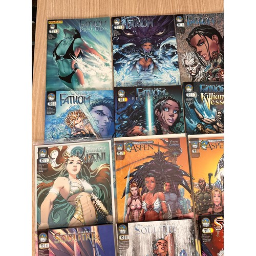 155 - 32 x Michael Turner/Aspen Comics Bundle featuring Fathom and Soulfire stories. 32 Comics in total, s... 