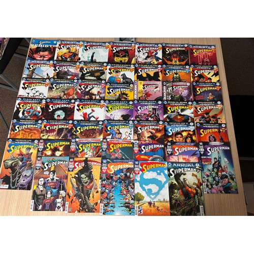 160 - SUPERMAN VOL. 4 Complete run of 45 comics from #1-45 plus Annual. Includes additional cover version ... 