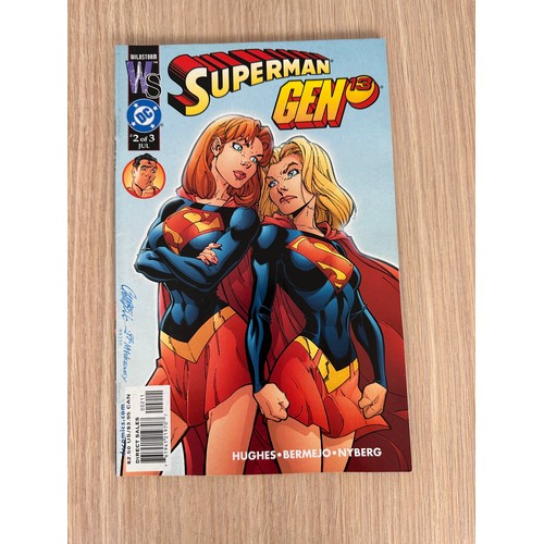 162 - SUPERMAN GEN 13 - #1-3 includes Campbell Variant of #2. DC Comics. All FN Condition.