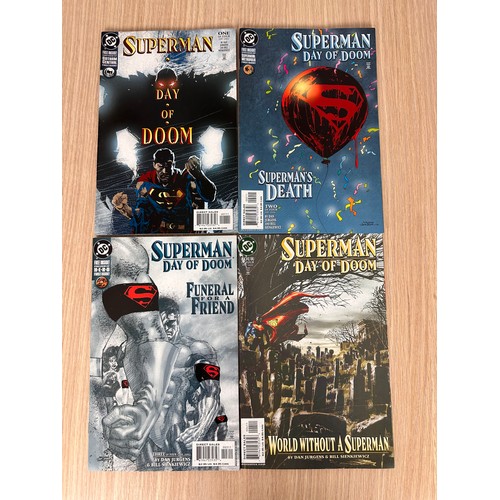 166 - SUPERMAN: DAY OF DOOM #1 - 4. Complete series run. FN Condition. DC Comics 2003.