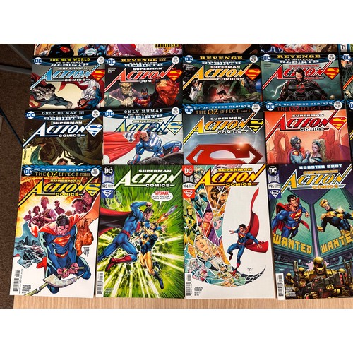 169 - ACTION COMICS #957 - 999. Complete consecutive run of 43 DC Comics from 2016 onwards. All VFN condit... 