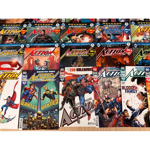 169 - ACTION COMICS #957 - 999. Complete consecutive run of 43 DC Comics from 2016 onwards. All VFN condit... 