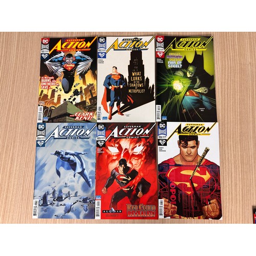 170 - ACTION COMICS #1000 - 1017. Complete consecutive run from 2018 onwards. Includes #1000 1930's varian... 