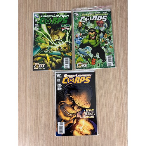 175 - GREEN LANTERNS CORPS #14 - #20 Plus Green Lantern Sinestro Corps #1. #14- 17 & #1 are SIGNED by arti... 