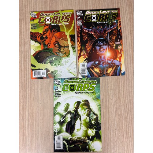 176 - GREEN LANTERN CORPS: RECHARGE #1 - 5 Complete set of 2005 Mini-series. DC Comics VFN Condition.