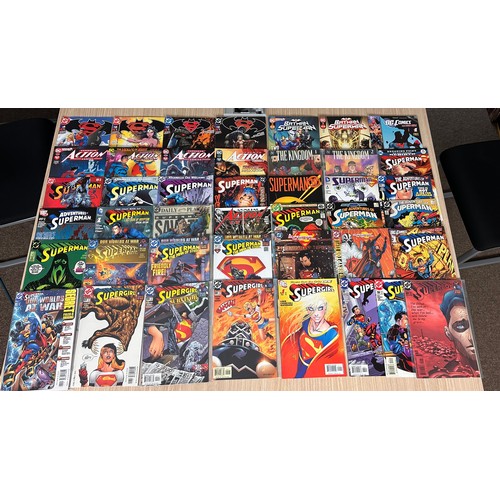 178 - SUPERMAN & SUPERMAN RELATED BUNDLE OF COMICS. 
43 x DC Comics in total. Various Decades. All FN/VFN ... 