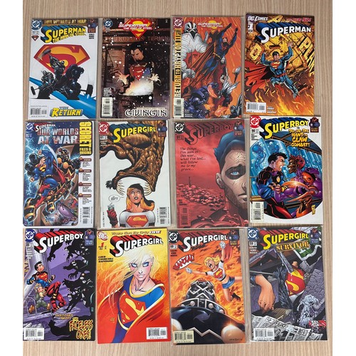 178 - SUPERMAN & SUPERMAN RELATED BUNDLE OF COMICS. 
43 x DC Comics in total. Various Decades. All FN/VFN ... 