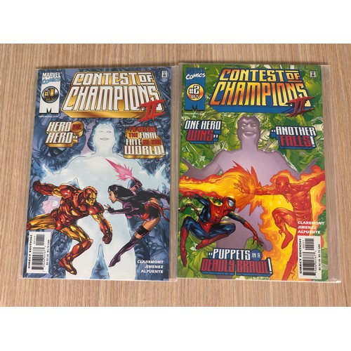 187 - CONTEST OF CHAMPIONS II #1 - 5 Marcel Comics 1999. Complete mini-series. All Bagged VFN Condition