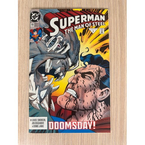 191 - SUPERMAN: THE MAN OF STEEL #19 - First Doomsday. DC Comics 1993. FN+ Condition. Bagged & Boarded.