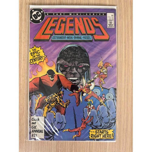 195 - LEGENDS #1 - Marvel Comics 1986 - First App of Amanda Waller, Director of the Suicide Squad, First A... 