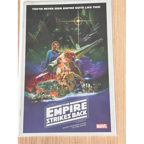 205 - STAR WARS: THE EMPIRE STRIKES BACK 40th ANNIVERSARY #1 MARVEL COMIC. Variant Movie poster cover art ... 