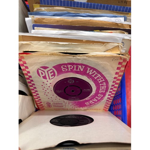 306 - 200+50's & 60's Vinyl Record Singles. All Sleeved & All in good playing condition.