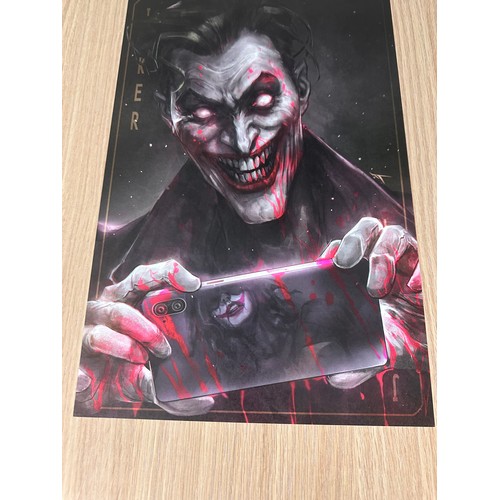 262 - The Joker Art Print. Stunning Print measuring 27cm x 42cm.