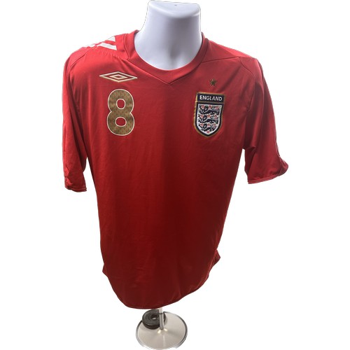 295 - ENGLAND 2006 Away Football Shirt, Umbro, Lampard 8. Size Large. Official Authentic Team Football shi... 