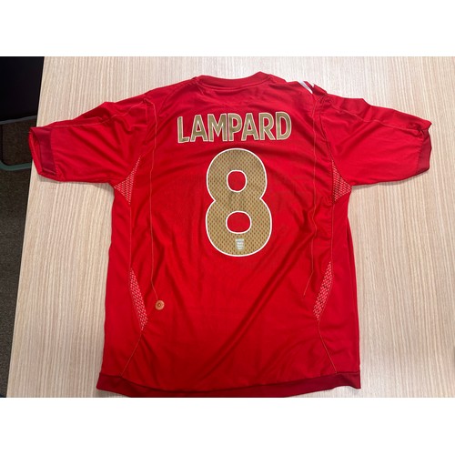 295 - ENGLAND 2006 Away Football Shirt, Umbro, Lampard 8. Size Large. Official Authentic Team Football shi... 