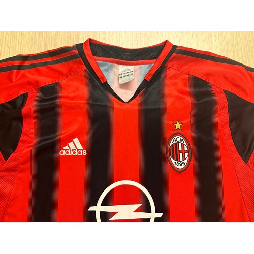 297 - AC MILAN, 2004-2005 Home Football Shirt, Adidas, Size Large. Official Authentic Team shirt. Excellen... 