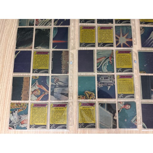 279 - STAR WARS Original Vintage BLUE Topps Bubble Gum Trading Cards. Complete Set #1 - 66. US Series 1977... 