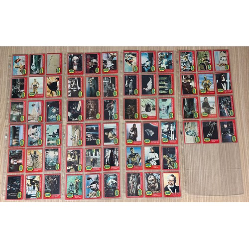 279A - STAR WARS Original Vintage RED Topps Bubble Gum Trading Cards. Complete Set #67 - 132. US Series 197... 