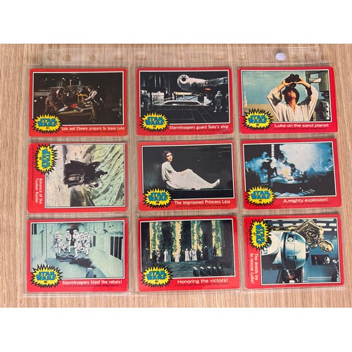 279A - STAR WARS Original Vintage RED Topps Bubble Gum Trading Cards. Complete Set #67 - 132. US Series 197... 