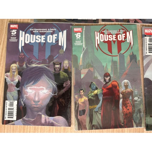 48 - House of M #1-8 + Secrets of House of M. Marvel Comics 2005. Marvel Comics. FN Condition.