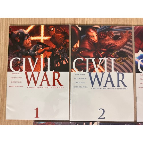 49 - Civil War #1-7. Complete run. Marvel Comics 2006. VFN/NM Condition.