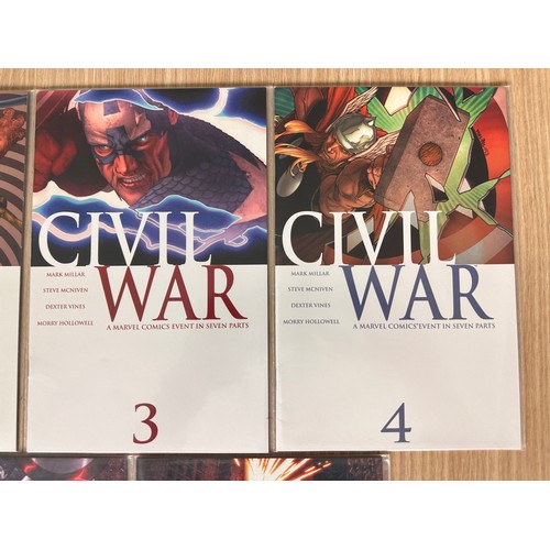 49 - Civil War #1-7. Complete run. Marvel Comics 2006. VFN/NM Condition.