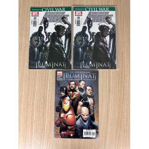 208 - New Avengers: Illuminati #1 (2006 One Shot x2) plus New Avengers: Illuminati  Vol2. #1 - (2007) Marv... 