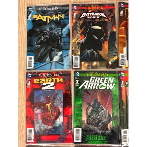 210 - Future’s End Lenticular Covers x 16. DC Comics 2014. VFN Condition. All Bagged.