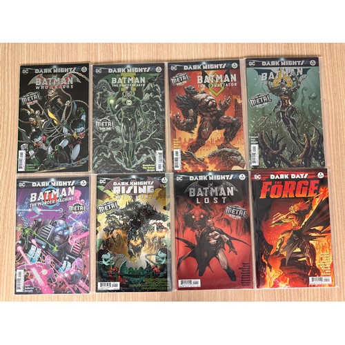 211 - Batman: Dark Knights Metal tie-ins x 8 (foil & standard covers) DC Comics. 2017. All Bagged All VFN ... 