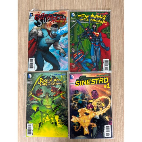 212 - DC New 52 ‘Villains Takeover’ Lenticular Covers x 4. DC Comics. VFN/NM Condition. All Bagged.