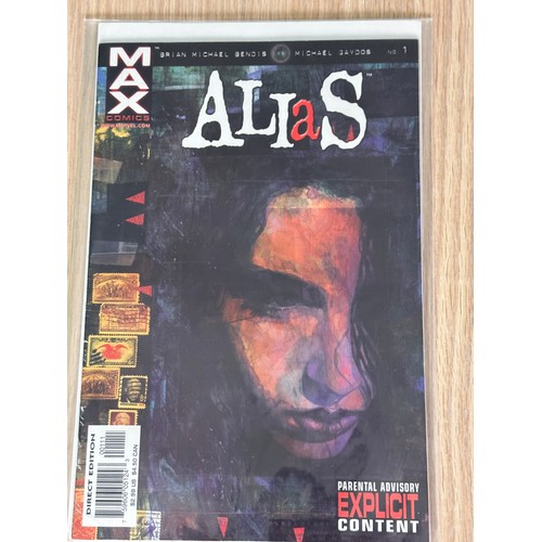 213 - ALIAS #1-3 (first appearance of Jessica Jones). Marvel Comics 2001. VFN Condition.