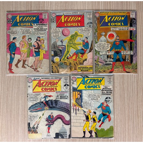 215 - Action Comics 1960’s bundle - #279,294,300,303,315 (1961-64). DC Comics. 5 x Silver Age Comics. VG/V... 