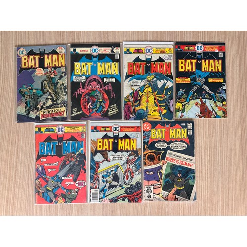 227 - Batman #264,266,271,272,273,275,336. DC Comics from 1975 onwards. VG/FN Condition. All Bagged. 7 Com... 