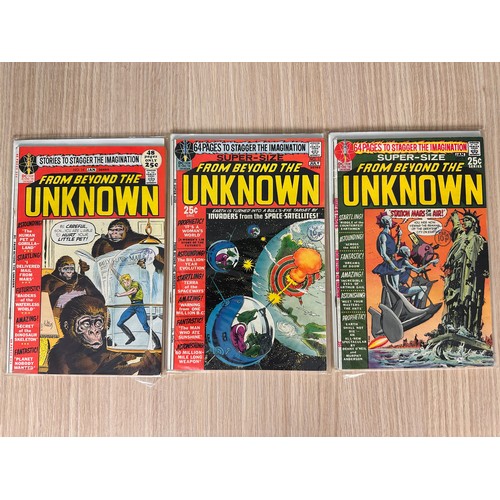 242 - From Beyond the Unknown #8,11,14. Silver Age DC Comics 1971/2. VG/FN Condition.