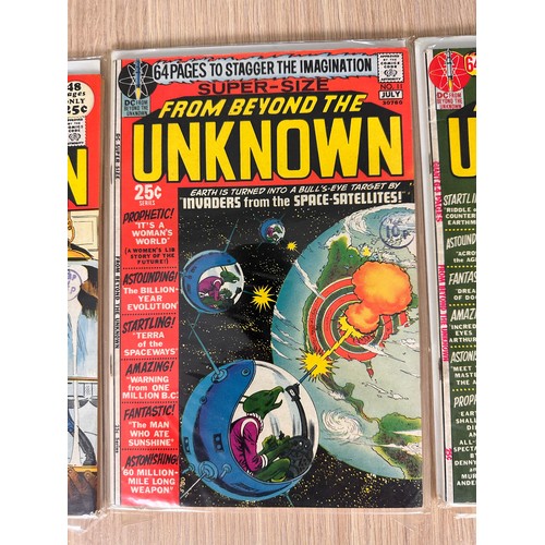 242 - From Beyond the Unknown #8,11,14. Silver Age DC Comics 1971/2. VG/FN Condition.