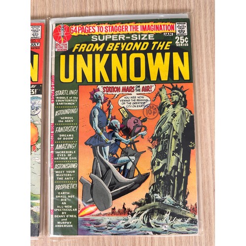 242 - From Beyond the Unknown #8,11,14. Silver Age DC Comics 1971/2. VG/FN Condition.