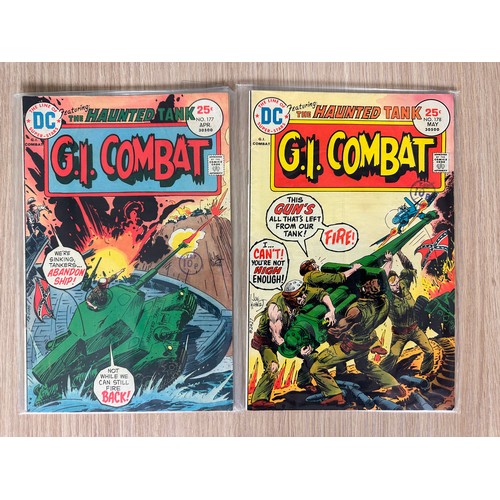 244 - GI Combat #177,178. Silver Age DC Comics 1975. FN+ Condition.