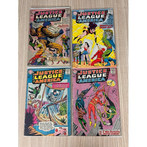 257 - JUSTICE LEAGUE OF AMERICA Silver Age bundle includes Key Comics. Featuring: - #3 (1st app Kanjar Ro)... 