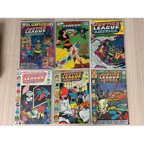 257 - JUSTICE LEAGUE OF AMERICA Silver Age bundle includes Key Comics. Featuring: - #3 (1st app Kanjar Ro)... 